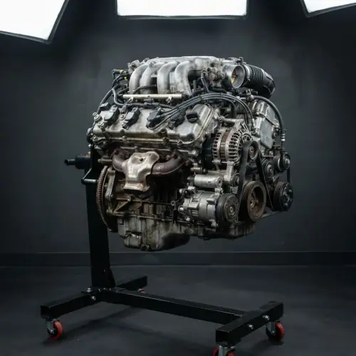 Complete used engine assembly with accessories